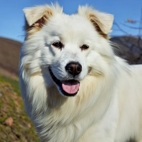 Happy White Dog FREE Stock Photo, dog,  white dog,  happy pet picture