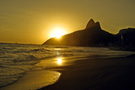 Sunset at Ipanema Beach FREE Stock Photo, sunset, beach, ipanema picture