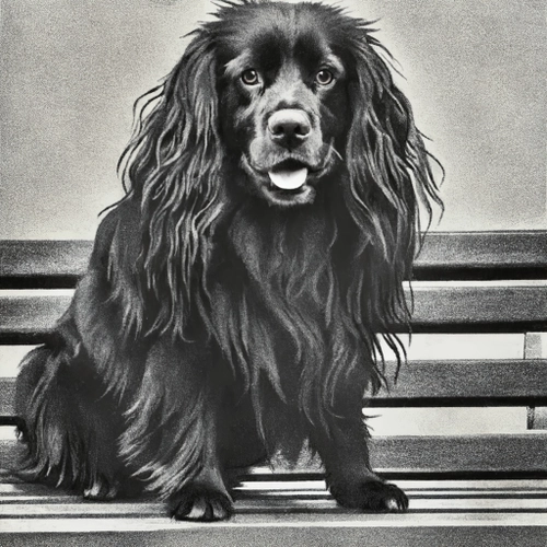 Majestic Black Dog FREE Stock Photo, black dog,  pet portrait,  dog art picture