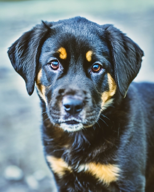 Playful Black Dog FREE Stock Photo, dog,  black dog,  playful animal picture