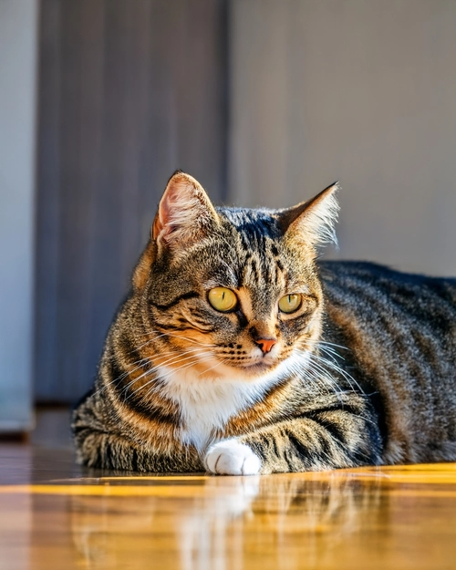 Relaxed Tabby Cat FREE Stock Photo, cat,  tabby,  pet picture